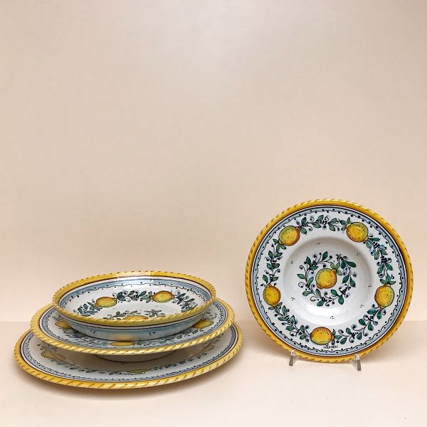 DINNERWARE SET; DESIGN: LIMONCINI (LEMONS ON WHITE)
